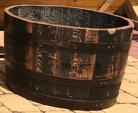 Oberfläche abgeschliffen+Lasur-Farbanstrich in Palisander dunkel