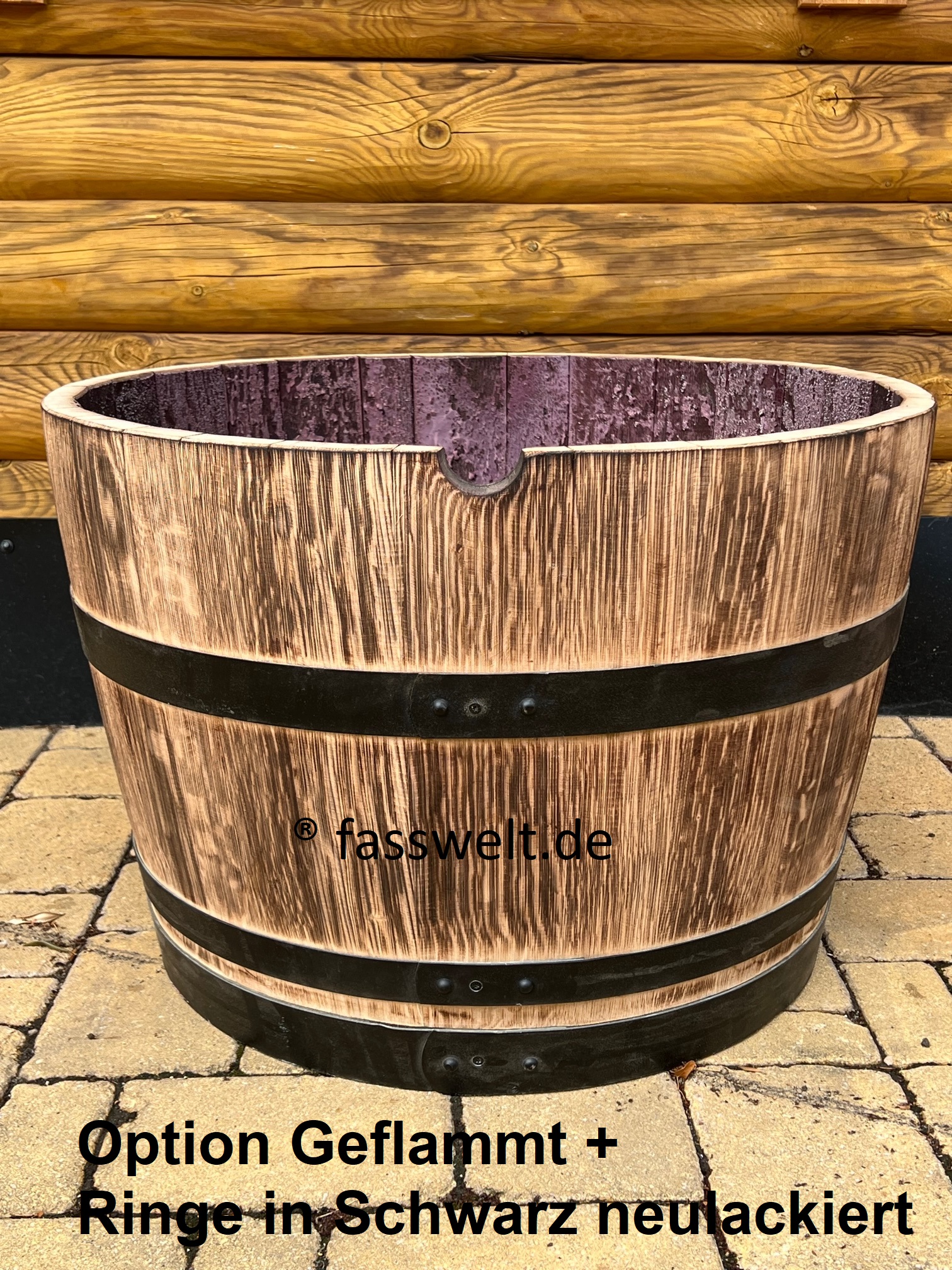 Oberfläche abgeschliffen plus geflammt