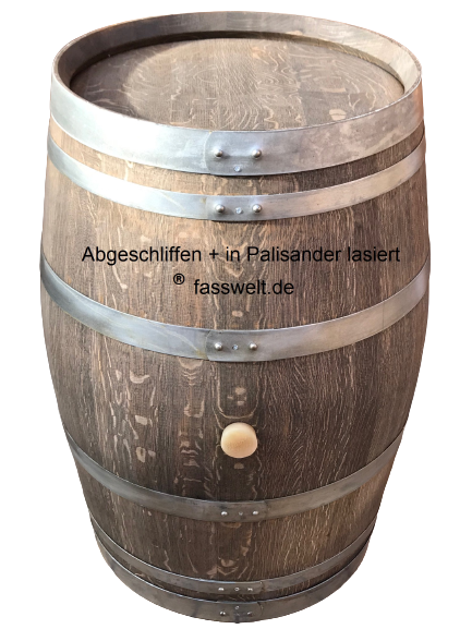 Oberfläche abgeschliffen+Lasur-Farbanstrich in Palisander dunkel