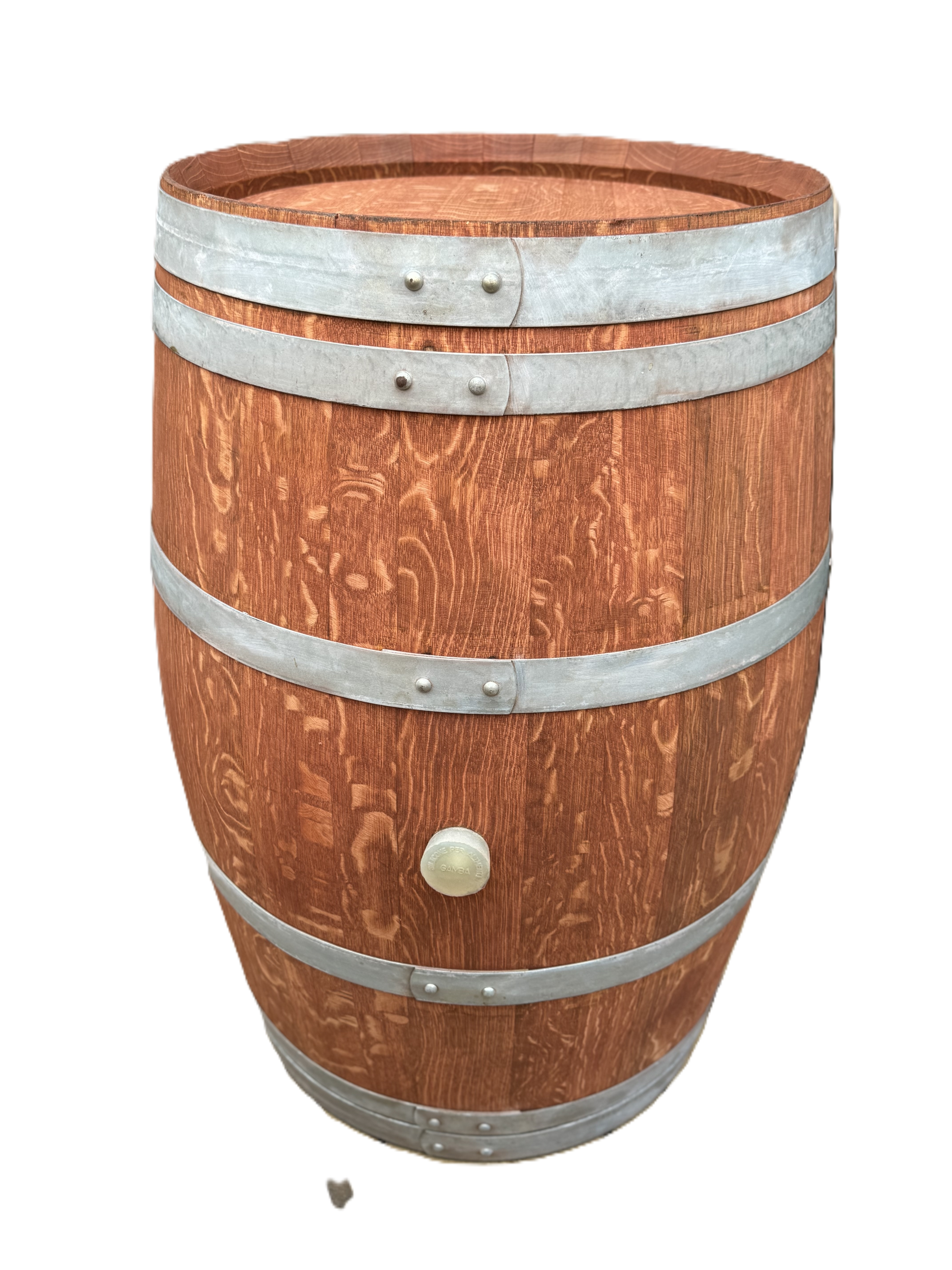 Oberfläche abgeschliffen plus Lasur-Farbanstrich in Mahagoni