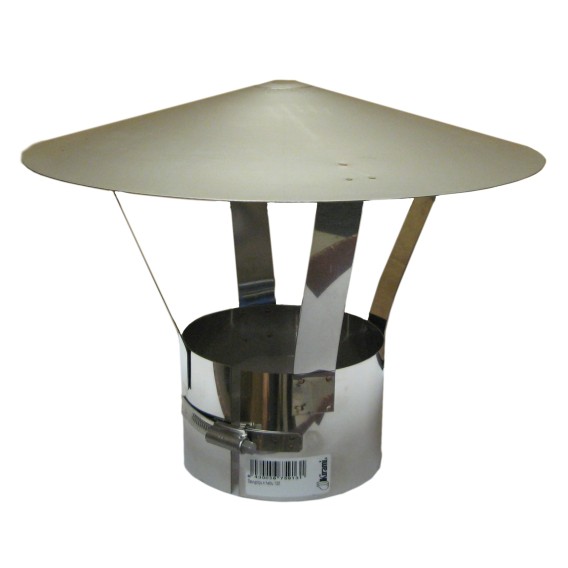 mit Edelstahl-Regenschutzhaube