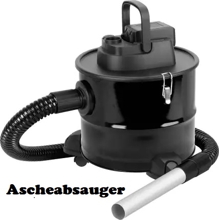 mit Kaminaschesauger mit Motor und Finefilter