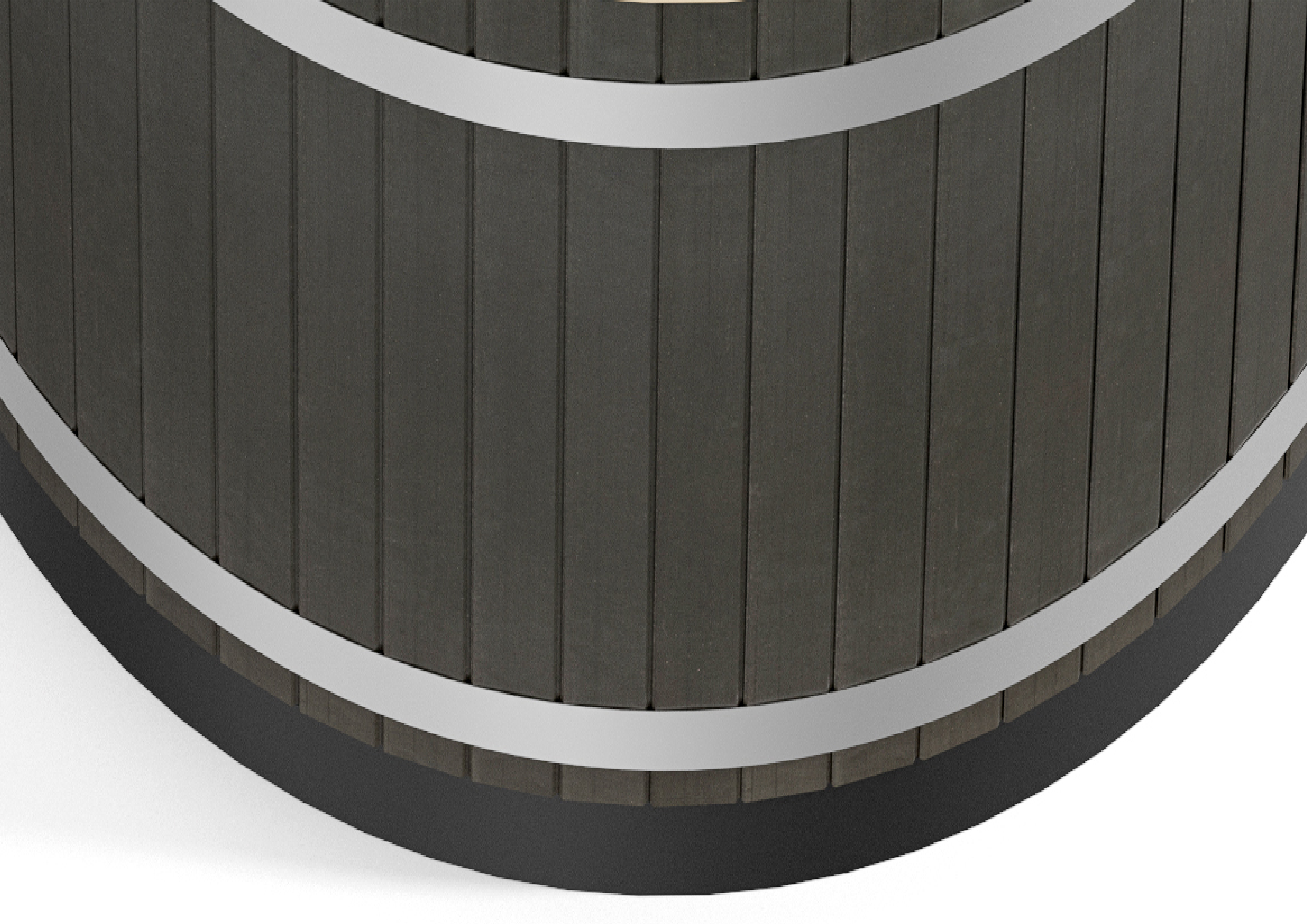 Eco-Plank-Recycling-Kunststoff Schwarz