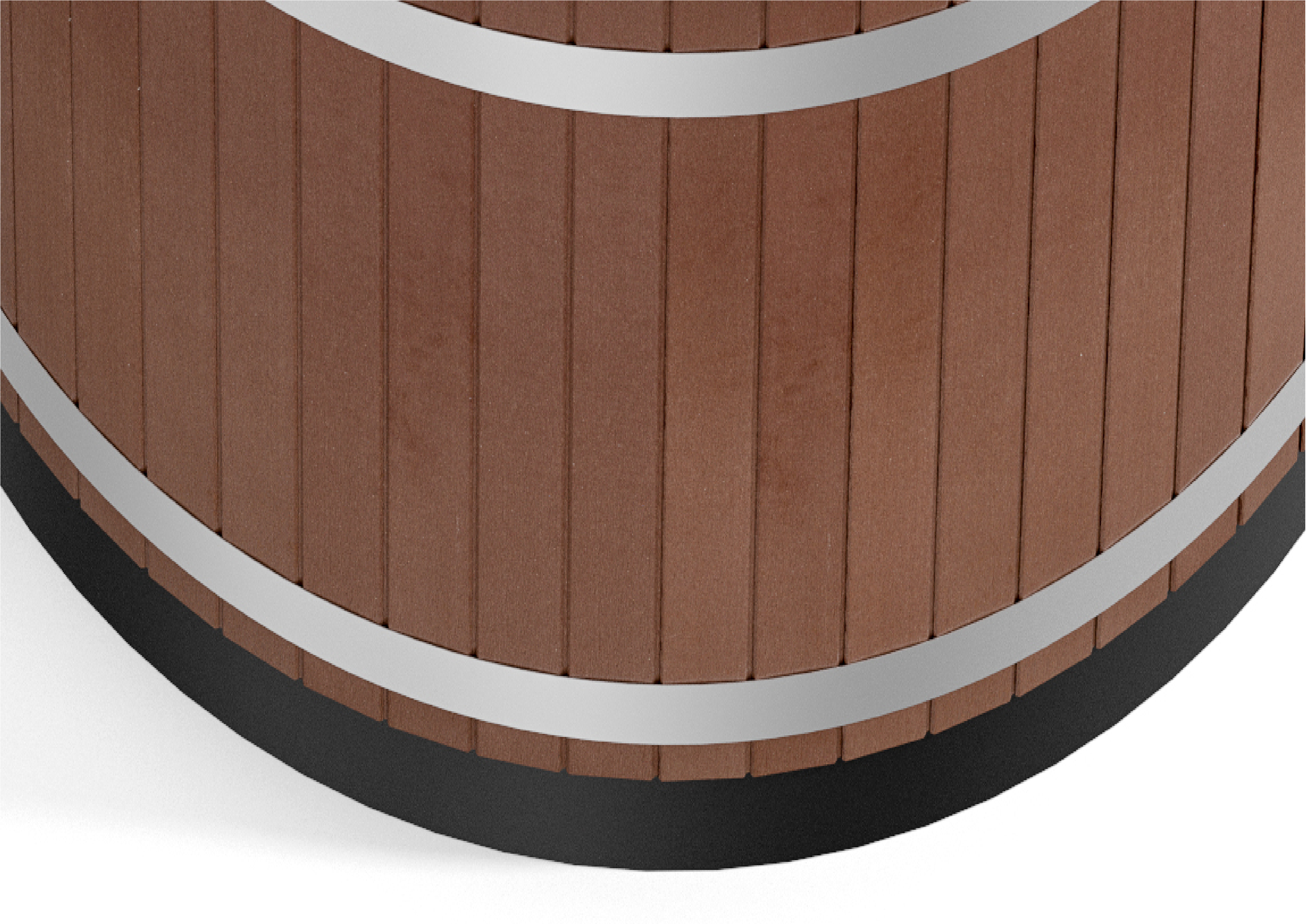 Eco-Plank-Recycling-Kunststoff Mocca