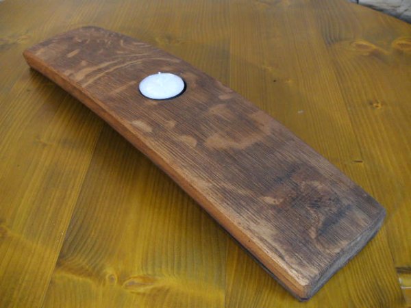 1-er Fassdaubenlicht Kerzenständer Kerzenleuchter Teelichthalter