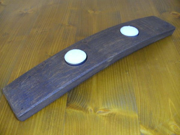 2-er Fassdaubenlicht Kerzenständer Kerzenleuchter Teelichhalter