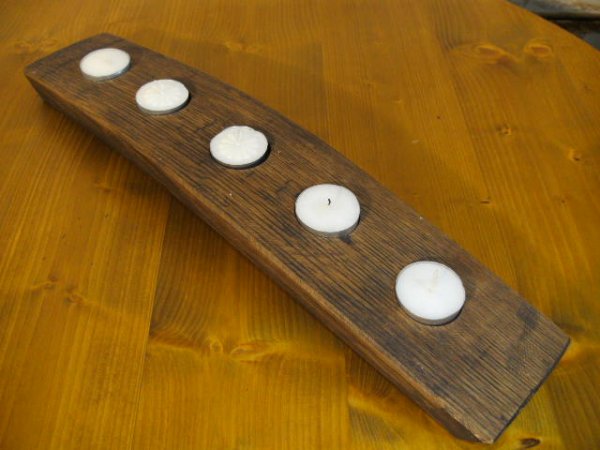 5er Fassdaubenlicht Kerzenständer Kerzenleuchter Teelichthalter