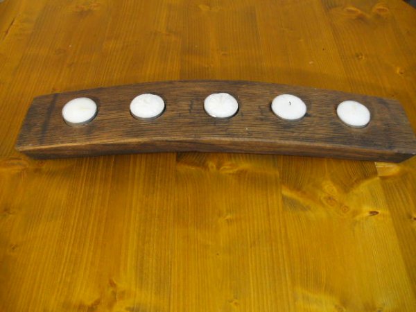 5er Fassdaubenlicht Kerzenständer Kerzenleuchter Teelichthalter