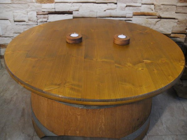 2er-R Faßdaubenlicht Kerzenständer Kerzenleuchter Teelichthalter