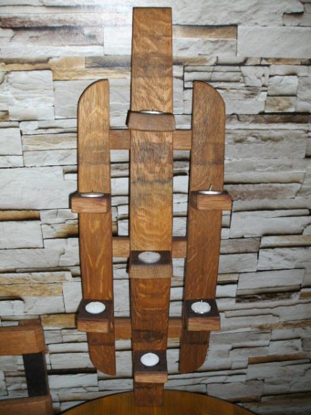 7-er Fassdauben-Traumlicht Kerzenständer Teelichthalter