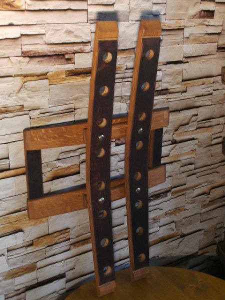 24-er-W Weinstock, originales Wand Weinregal aus Weinfassdaube