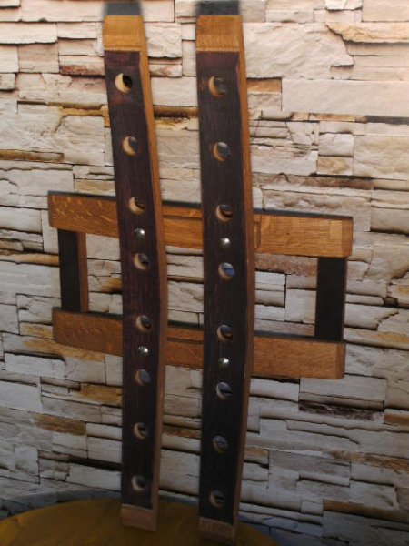 24-er-W Weinstock, originales Wand Weinregal aus Weinfassdaube