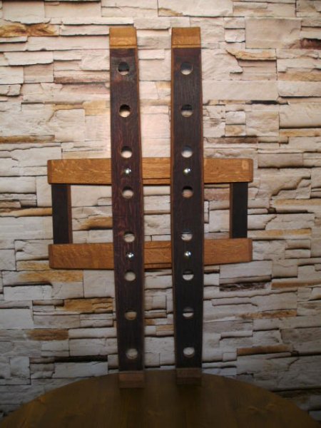 16-er-W Weinstock, originales Wand Weinregal aus Weinfassdaube