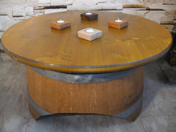 5er-Q Faßdaubenlicht Kerzenständer Kerzenleuchter Teelichthalter