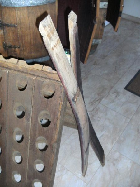 94x7-8cm FASSDAUBE AUS 225L EICHENHOLZFASS WEINFASS EICHENFASS