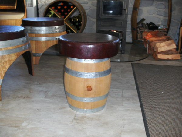 Fass-Sitzgarnitur Toscana aus neuen Eihenholzfässern