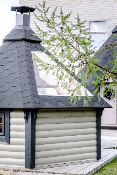 GKF09201 9,2 m2 Grillkota, Fichte für ca. 10-15 Personen