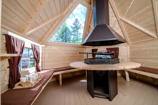 GKF09201 9,2 m2 Grillkota, Fichte für ca. 10-15 Personen