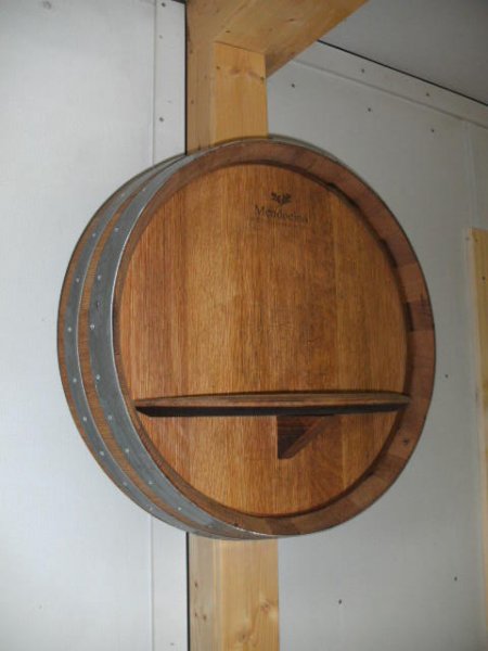 Fassfront225LA D.56cm und 14cm Tiefe aus gebrauchtem Eichenfass