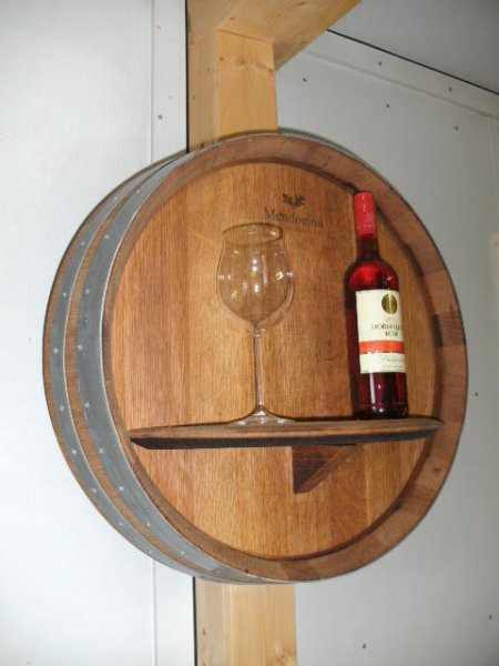 Fassfront225LA D.56cm und 14cm Tiefe aus gebrauchtem Eichenfass