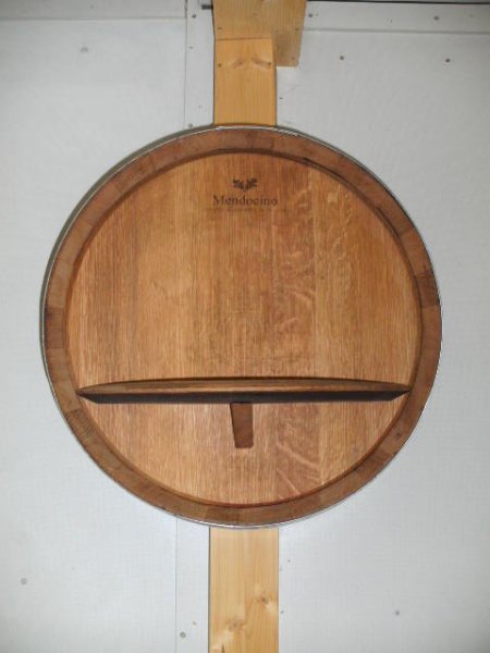 Fassfront225LA D.56cm und 14cm Tiefe aus gebrauchtem Eichenfass