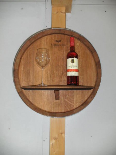 Fassfront225LA D.56cm und 14cm Tiefe aus gebrauchtem Eichenfass