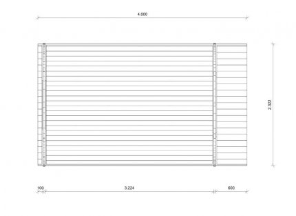 4 m Camping Pod Deluxe Gartenhaus Schlafhaus Partyhaus Blockhaus