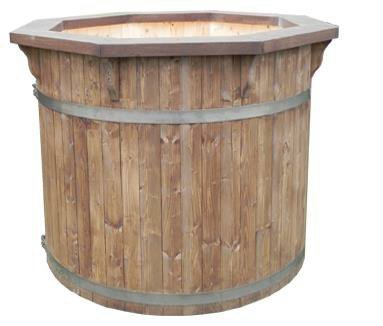 1000L runde Badewanne Saunatauchbecken Bottich D. ca.120cm Höhe 110cm. Tauchbecken Wasserfass Regentonne