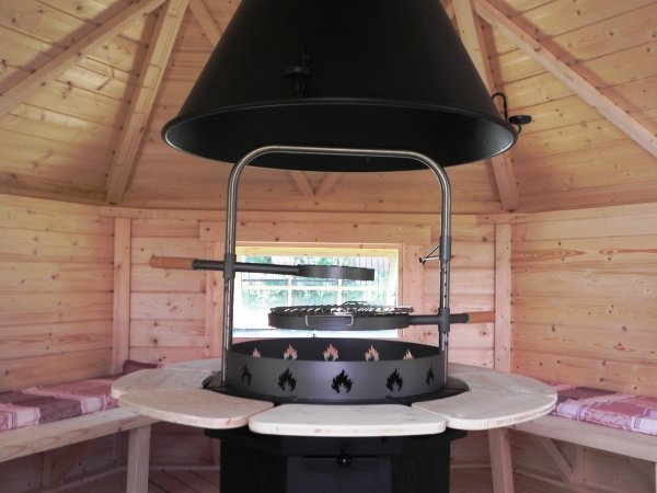 VIKING GRILL RUND für alle Grillkota Kohlegrill BARBECUE BBQ Holzgrill