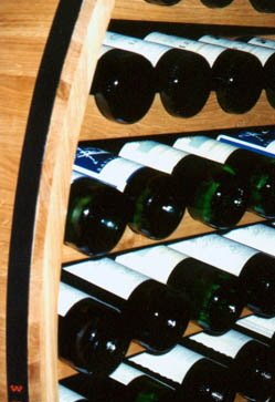 Weinregal DOPPELFASS für 72 Flaschen aus massivem Eichenholz