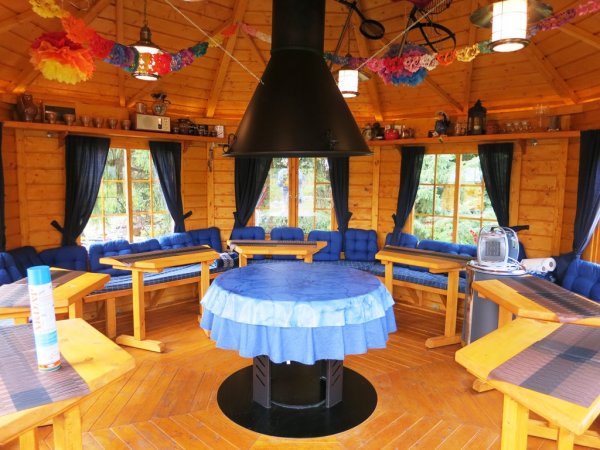 Garten-Pavillon 16,5 m² mit Grill Grillhaus Partyhaus Partyhütte