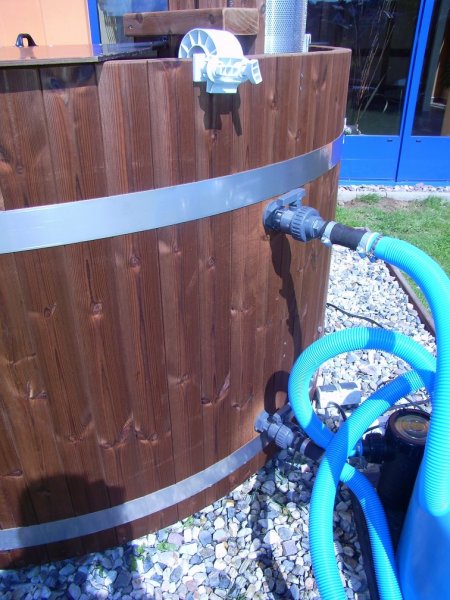 TW2600SUB Original Woody L SUB TW, Badefass Thermowood Ø 2,0 m, SUB-Innenofen