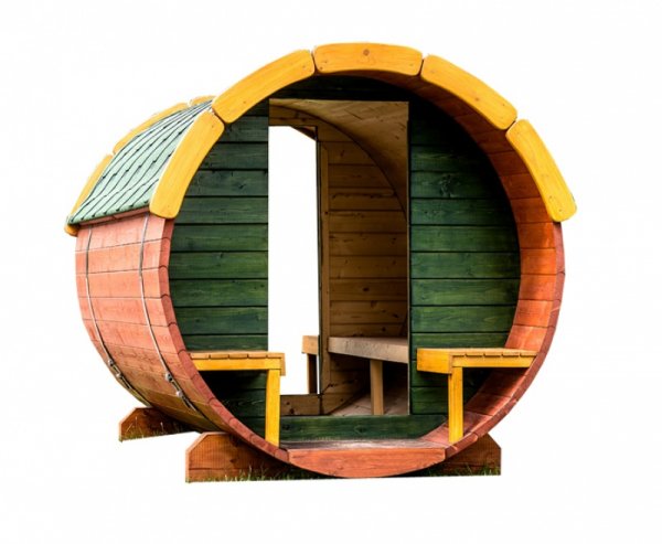 TOP Kinder Spielfass Ø1,6m. L2,3m. Spielplatz Spielhaus Kinderhaus Kinderspielhaus