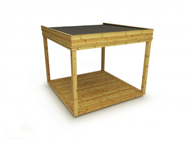 Garden Cube 3 x 3 m (Breite x Tiefe) aus Fichtenholz