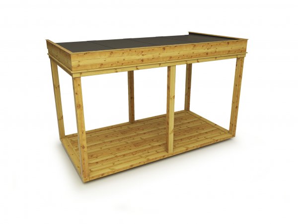 Garden Cube 4 x 2 m (Breite x Tiefe) aus Fichtenholz