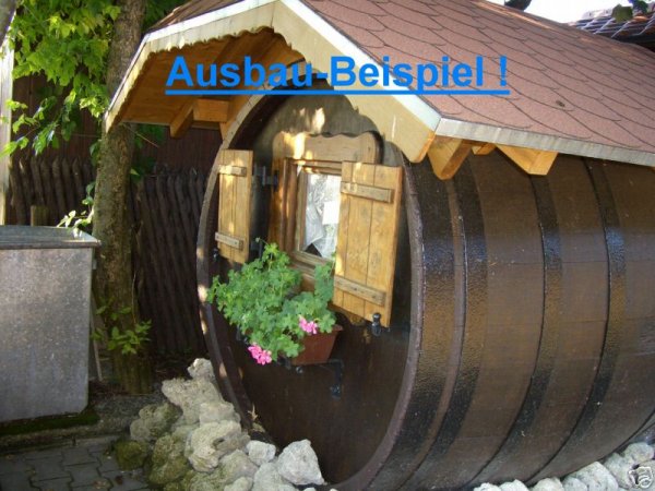 Fass-Gartenlaube-rund, Verkaufstand, Weintheke, Weinverkostungss