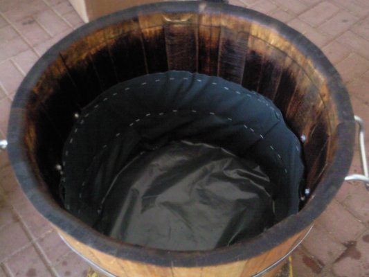 GBKED85H74 Pflanzkübel aus Eichenfass mit ca. D.92cm, winterfest