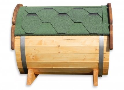 Barrel - Hundehütte Fass fertig montiert Hundehaus Hundeschlafplatz Tierhaus Hundekota