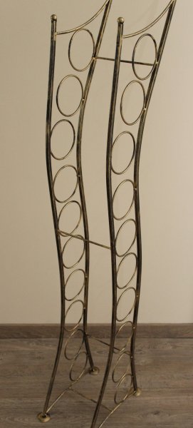 10-er Schmiedetraum Weinregal für 10 Flaschen aus massivem Schmiedeeisen