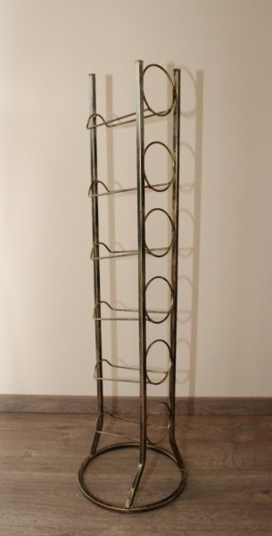 6-er Schmiedetraum Weinregal für 6 Flaschen aus massivem Schmiedeeisen