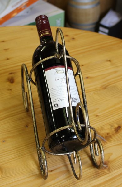 1-er Schmiedetraum-1 Weinregal für 1 Flaschen aus massivem Schmiedeeisen