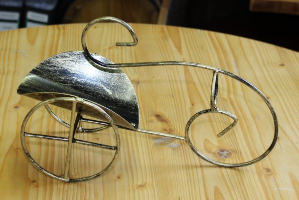 1-er Schmiedetraum-11 Weinregal für 1 Flaschen aus massivem Schmiedeeisen