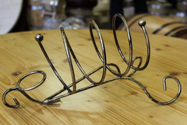 1-er Schmiedetraum-1111 Weinregal für 1 Flaschen aus massivem Schmiedeeisen