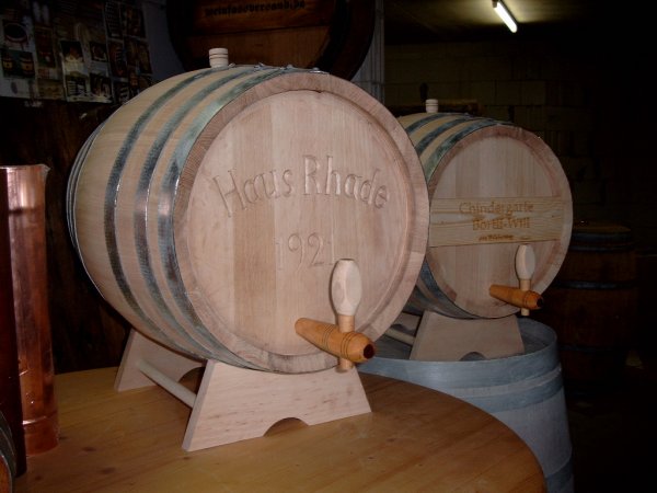 50 Liter Akazienfass innen roh Böttcherware Schnapsfass Weinfass Whiksyfass Weinbrandfass Essigfass Holzfass