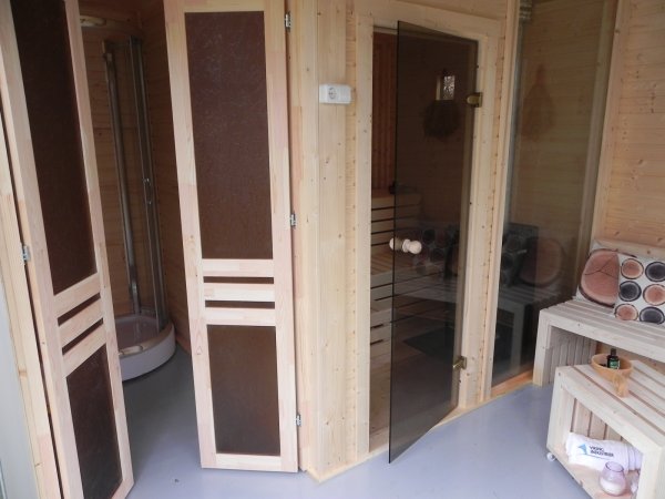 Gartensauna Sauna Cube 4 x 3 m (Breite x Tiefe) aus Fichtenholz Garten cube Kube Gartenhaus Holzhaus Holz Pavillon Pavillon Garten Pavillon