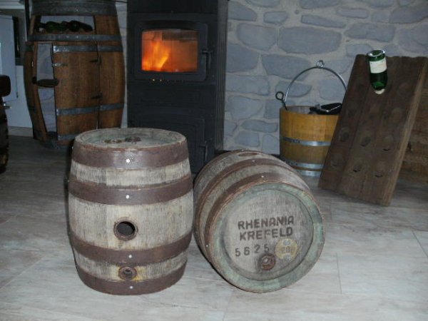 ca. 10 Liter rundes Bierfass gebrauchtes Eichenfass
