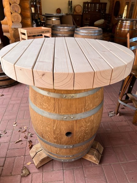 TP100 - ALPEN ALM Tischplatte aus massivem Fichtenholz mit D. 100cm und 10cm Stärke