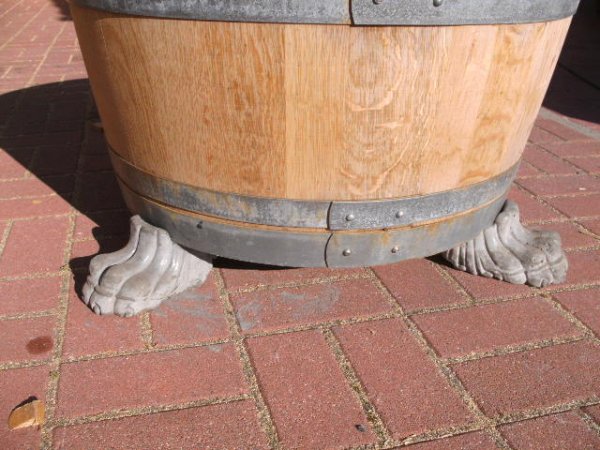 3-er Set Betonfüße - Groß als Untersetzer für Blumenkübel oder Regentonne