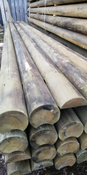 Lagerware mit dunklerem Holz wegen Außenlagerung Pferdestall 7x7m einseitig offen aus massiven 20cm Runbbohlen Pferdebox Pferdeuntersand Unterstand Carport Garage