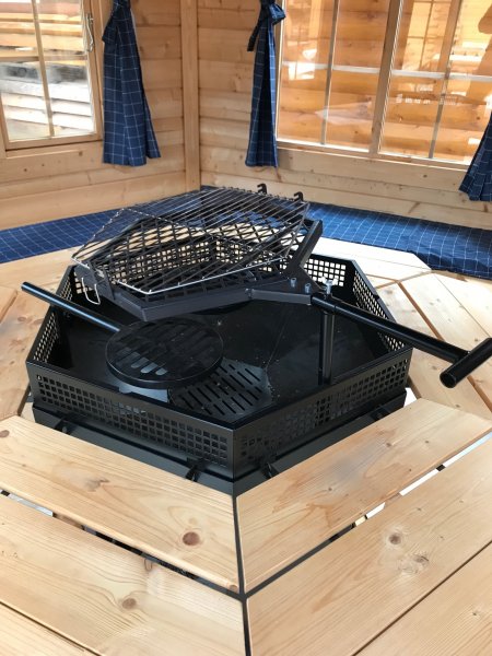 TOP 6-Eckiger Standard GRILL für alle Grillkota & Pavillon Kohlegrill BARBECUE BBQ Holzgrill